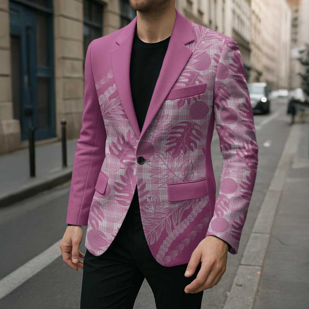 Hawaii Breadfruit Palaka Blazer Omaomao Ulaula Maile Lei - Polynesian Pride