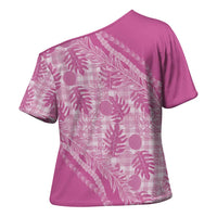 Hawaii Breadfruit Palaka Cross Shoulder Shirt Omaomao Ulaula Maile Lei - Polynesian Pride