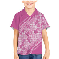 Hawaii Breadfruit Palaka Family Matching Mermaid Dress and Hawaiian Shirt Omaomao Ulaula Maile Lei - Polynesian Pride