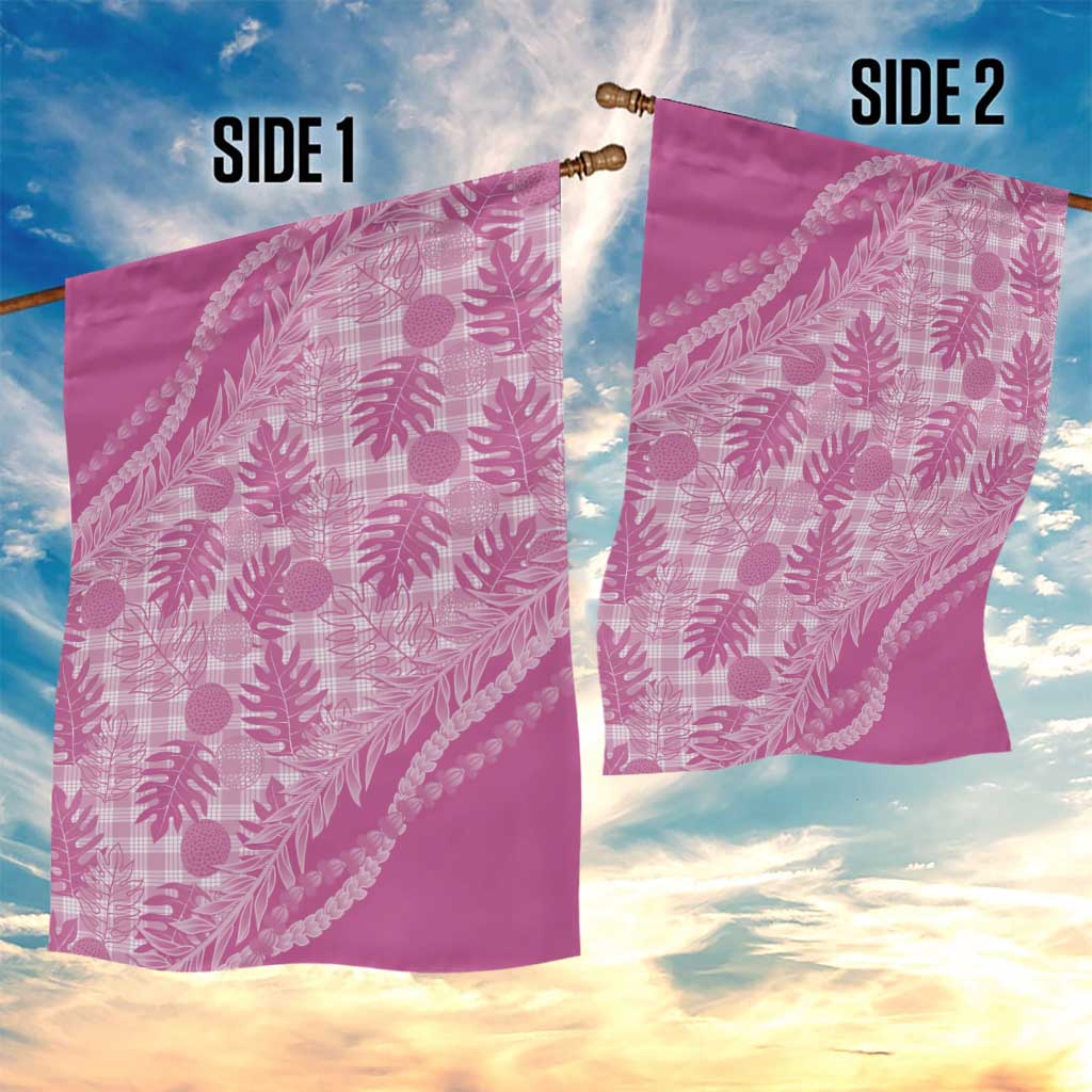 Hawaii Breadfruit Palaka Garden Flag Omaomao Ulaula Maile Lei - Polynesian Pride