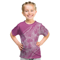 Hawaii Breadfruit Palaka Kid T Shirt Omaomao Ulaula Maile Lei - Polynesian Pride