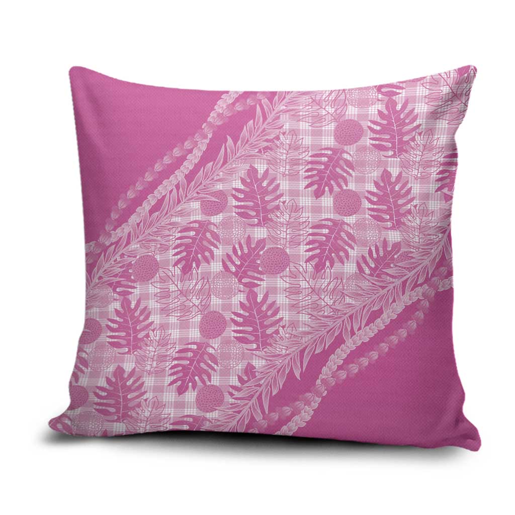 Hawaii Breadfruit Palaka Pillow Cover Omaomao Ulaula Maile Lei - Polynesian Pride