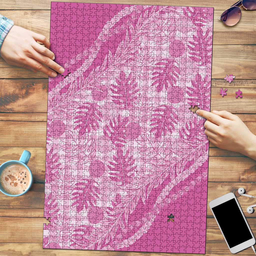 Hawaii Breadfruit Palaka Puzzle Omaomao Ulaula Maile Lei - Polynesian Pride