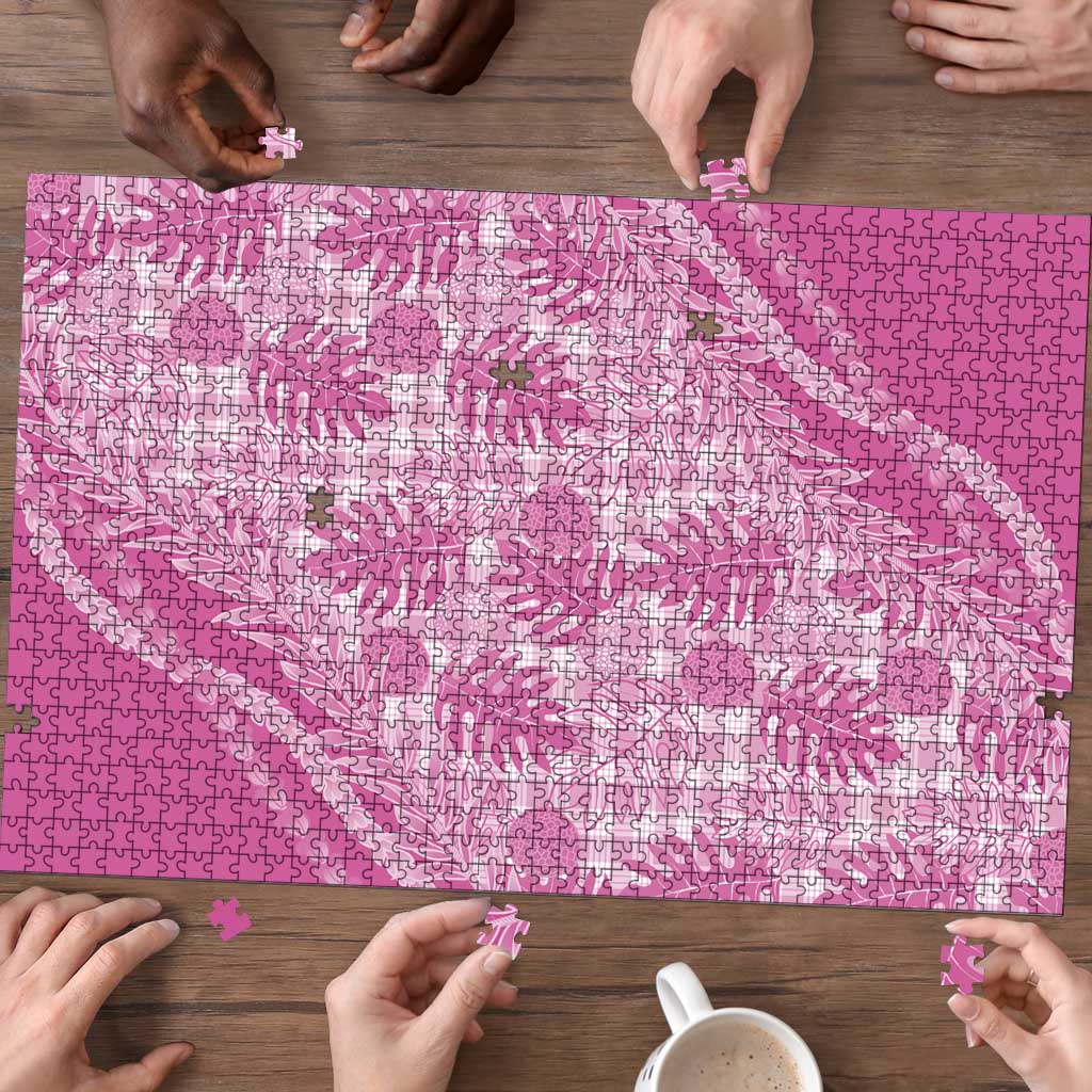 Hawaii Breadfruit Palaka Puzzle Omaomao Ulaula Maile Lei - Polynesian Pride