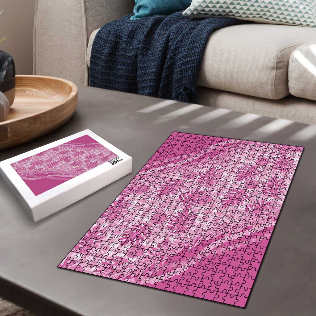 Hawaii Breadfruit Palaka Puzzle Omaomao Ulaula Maile Lei - Polynesian Pride