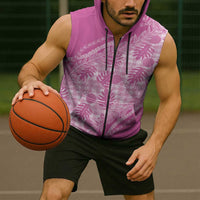 Hawaii Breadfruit Palaka Sleeveless Zip Hoodie Omaomao Ulaula Maile Lei - Polynesian Pride