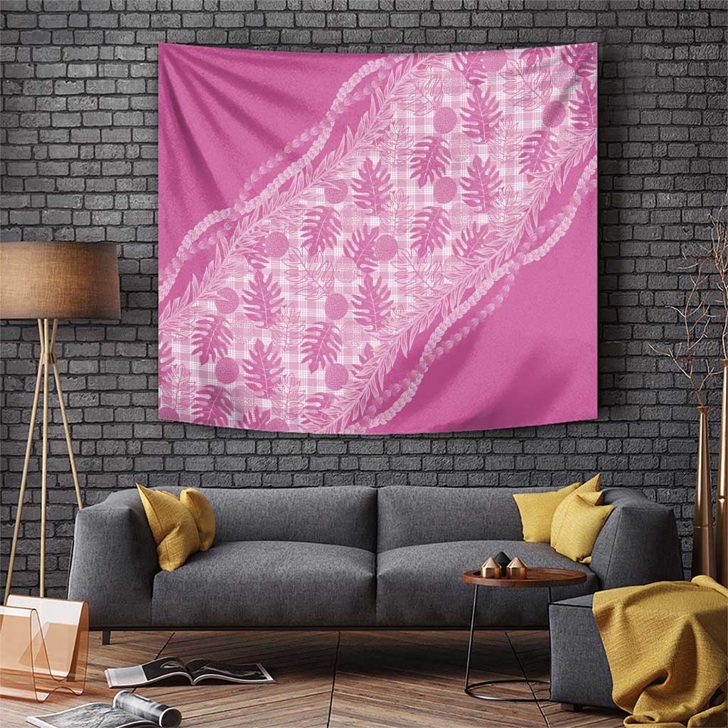 Hawaii Breadfruit Palaka Tapestry Omaomao Ulaula Maile Lei - Polynesian Pride