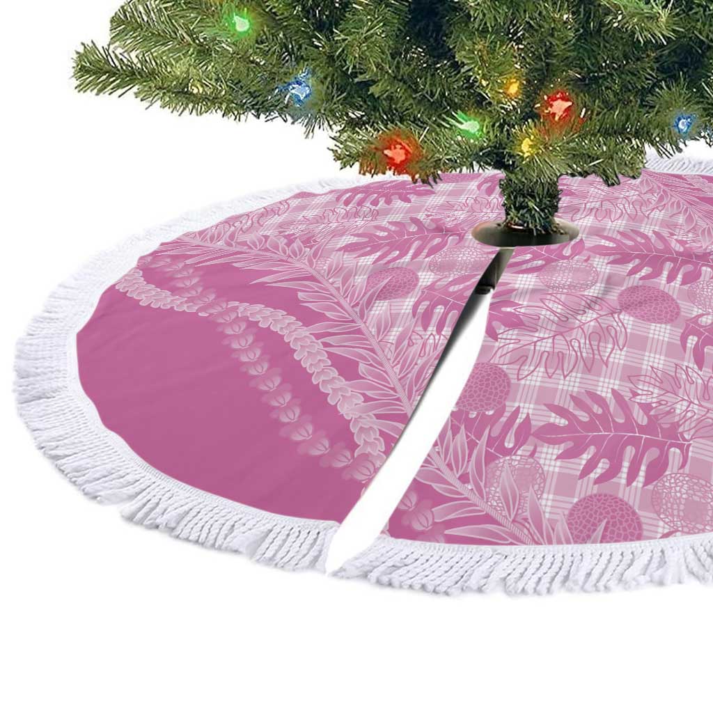 Hawaii Breadfruit Palaka Tree Skirt Omaomao Ulaula Maile Lei - Polynesian Pride
