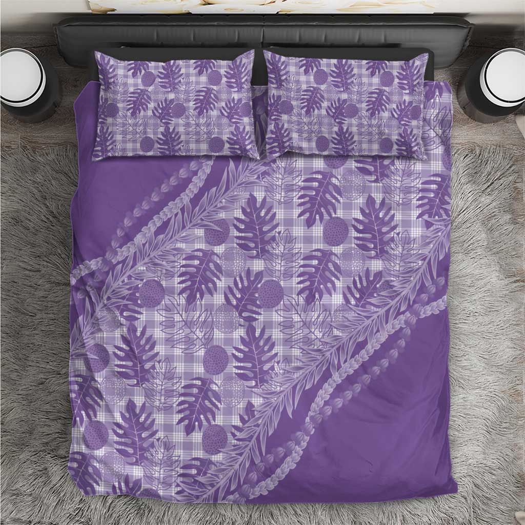 Hawaii Breadfruit Palaka Bedding Set Poni Maile Lei - Polynesian Pride