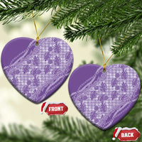 Hawaii Breadfruit Palaka Ceramic Ornament Poni Maile Lei - Polynesian Pride