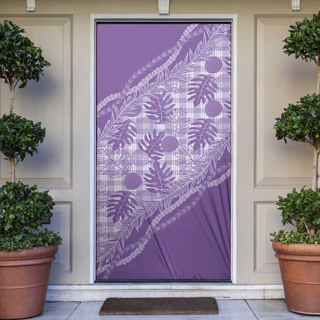 Hawaii Breadfruit Palaka Door Cover Poni Maile Lei - Polynesian Pride