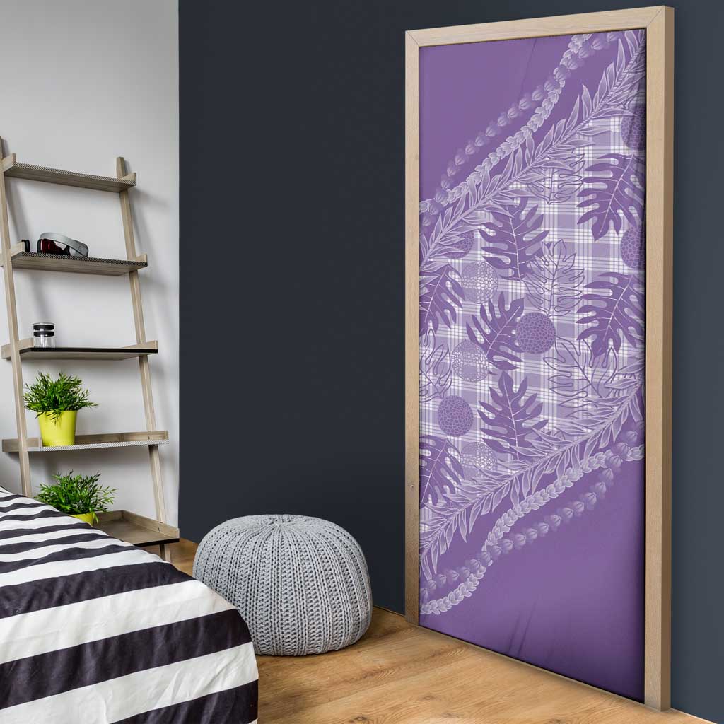 Hawaii Breadfruit Palaka Door Cover Poni Maile Lei - Polynesian Pride