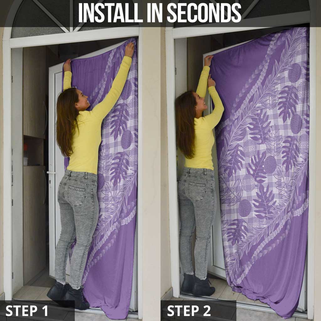 Hawaii Breadfruit Palaka Door Cover Poni Maile Lei - Polynesian Pride