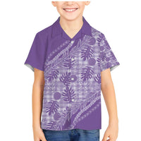 Hawaii Breadfruit Palaka Family Matching Mermaid Dress and Hawaiian Shirt Poni Maile Lei - Polynesian Pride