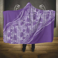 Hawaii Breadfruit Palaka Hooded Blanket Poni Maile Lei - Polynesian Pride