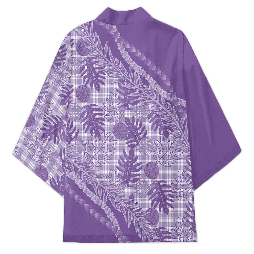Hawaii Breadfruit Palaka Kimono Poni Maile Lei - Polynesian Pride