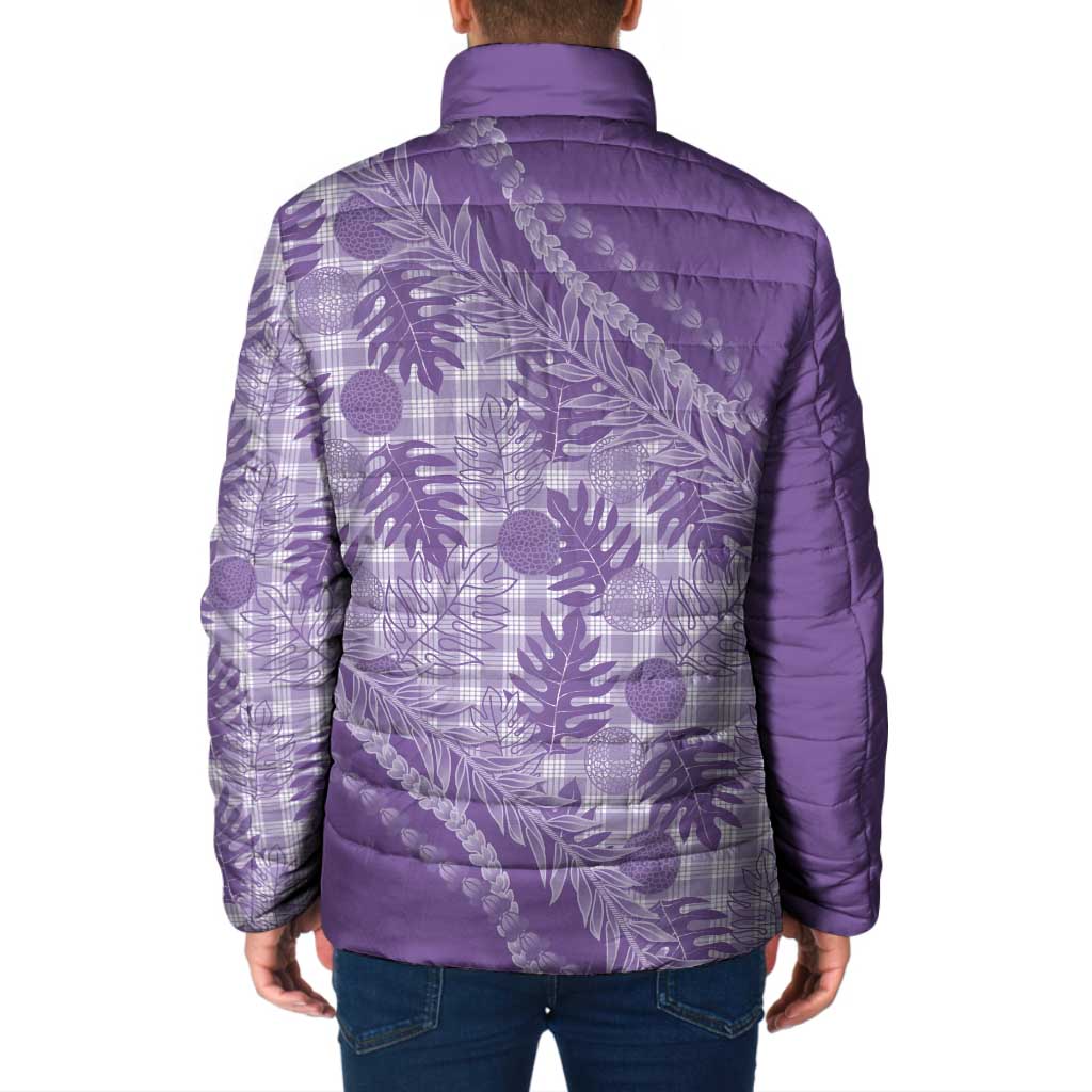 Hawaii Breadfruit Palaka Padded Jacket Poni Maile Lei - Polynesian Pride