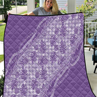 Hawaii Breadfruit Palaka Quilt Poni Maile Lei - Polynesian Pride