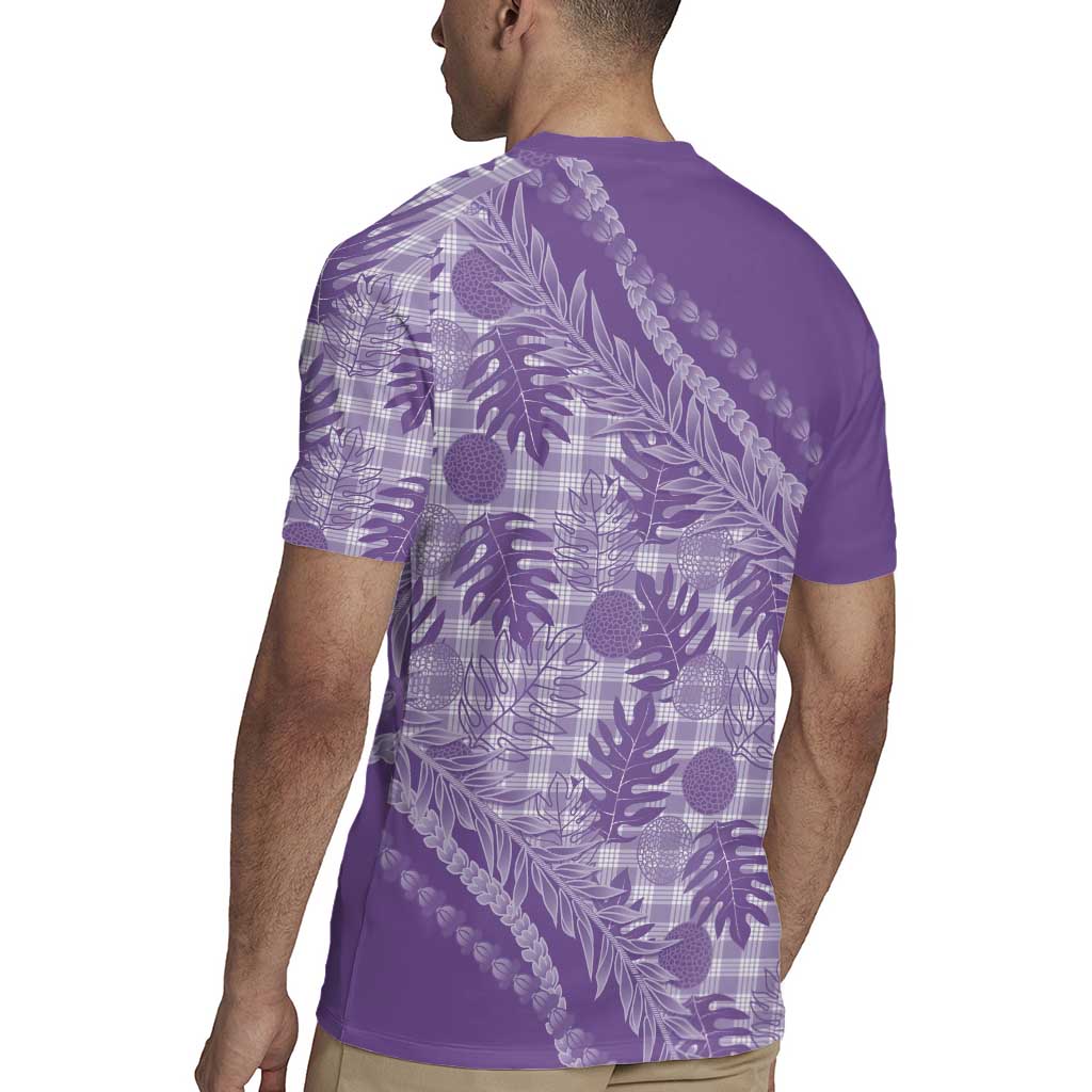 Hawaii Breadfruit Palaka Rugby Jersey Poni Maile Lei - Polynesian Pride