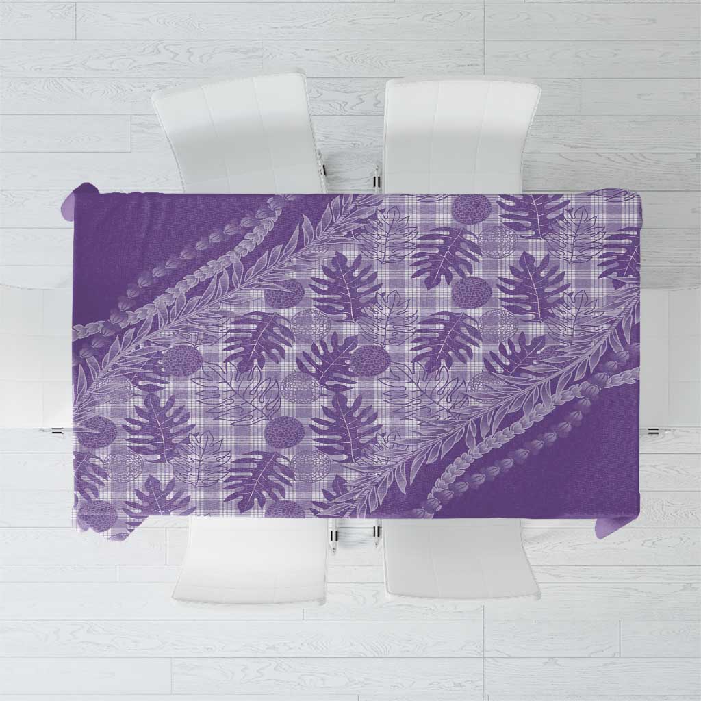 Hawaii Breadfruit Palaka Tablecloth Poni Maile Lei - Polynesian Pride