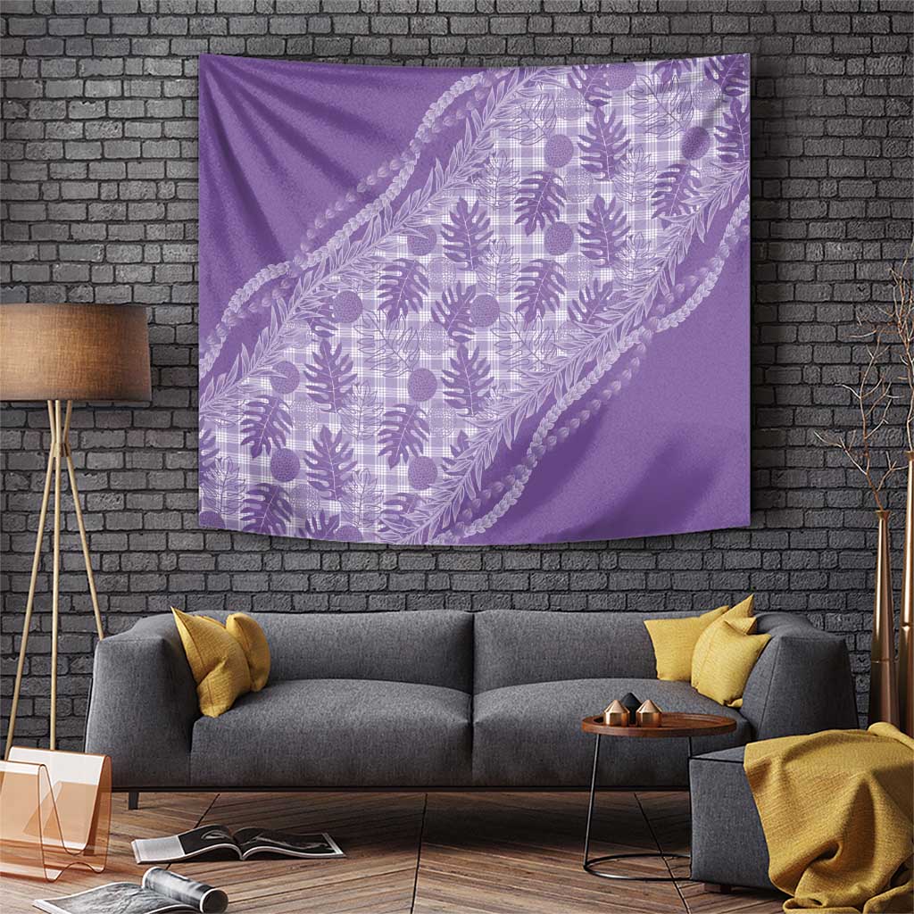 Hawaii Breadfruit Palaka Tapestry Poni Maile Lei - Polynesian Pride