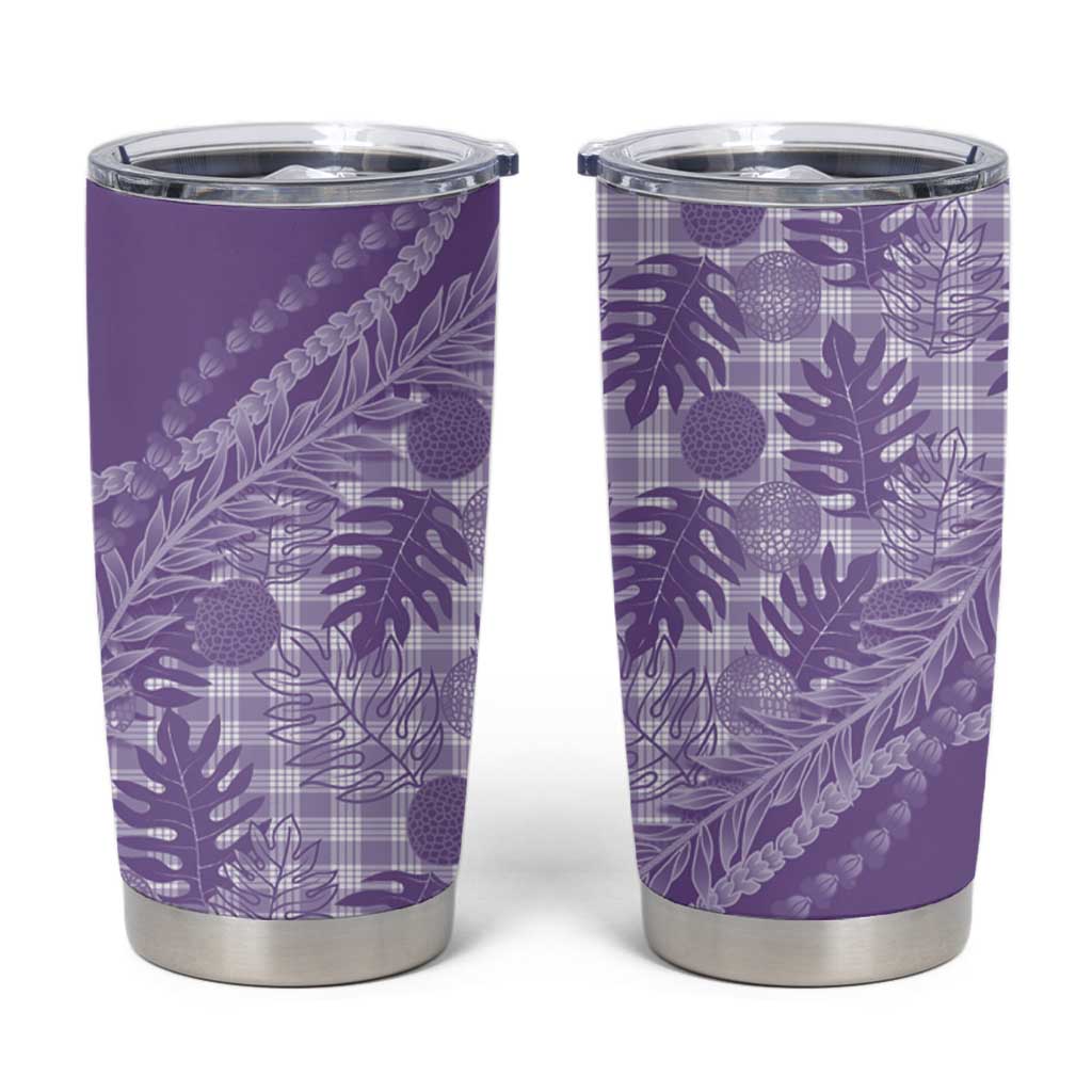 Hawaii Breadfruit Palaka Tumbler Cup Poni Maile Lei - Polynesian Pride
