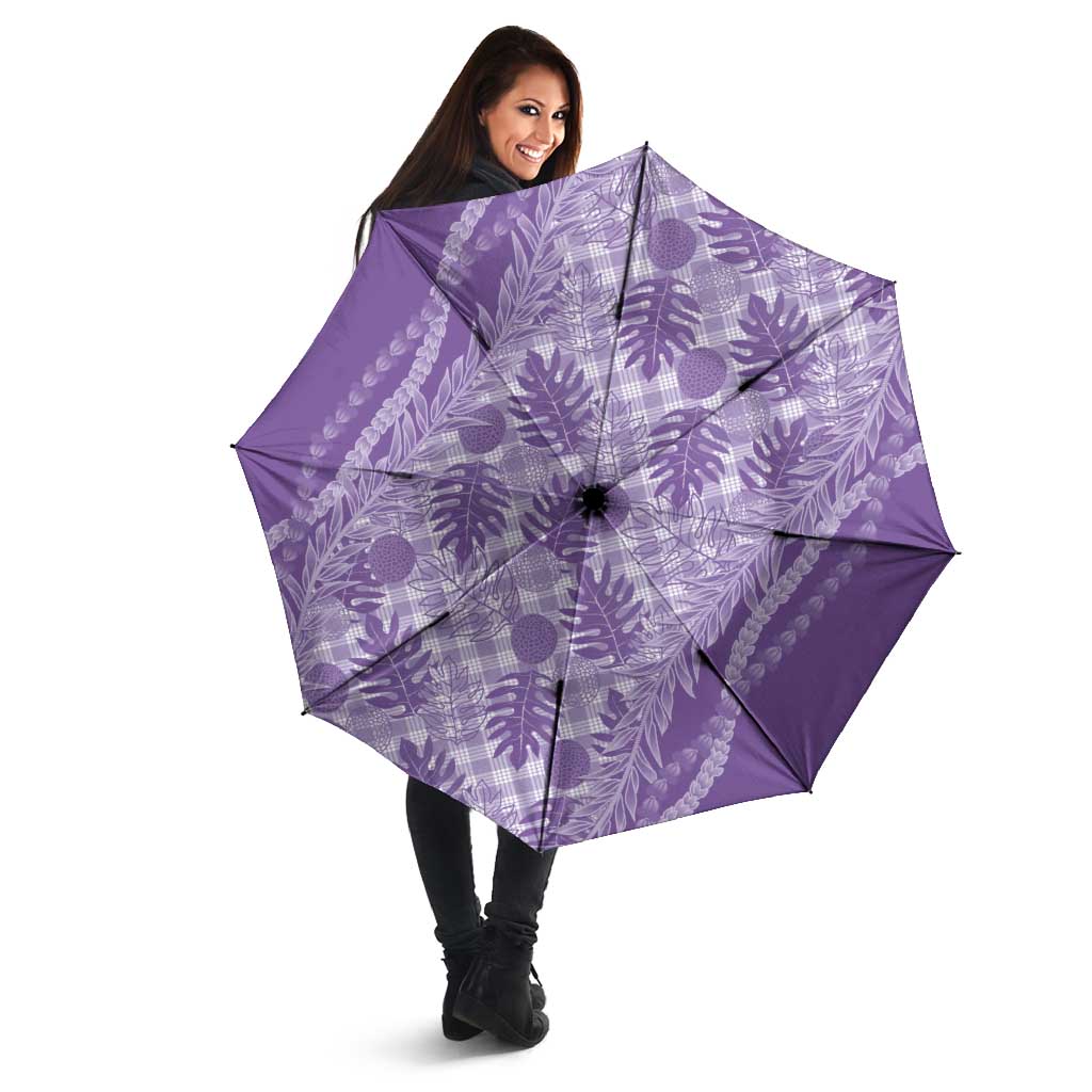Hawaii Breadfruit Palaka Umbrella Poni Maile Lei - Polynesian Pride