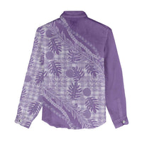 Hawaii Breadfruit Palaka Women Casual Shirt Poni Maile Lei - Polynesian Pride