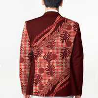 Hawaii Breadfruit Palaka Blazer Ulaula Maile Lei - Polynesian Pride