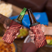 Hawaii Breadfruit Palaka 4 in 1 Can Cooler Tumbler Ulaula Maile Lei - Polynesian Pride