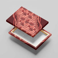 Hawaii Breadfruit Palaka Canvas Wall Art Ulaula Maile Lei - Polynesian Pride