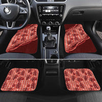 Hawaii Breadfruit Palaka Car Mats Ulaula Maile Lei - Polynesian Pride