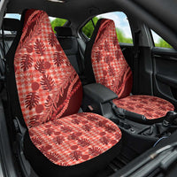Hawaii Breadfruit Palaka Car Seat Cover Ulaula Maile Lei - Polynesian Pride