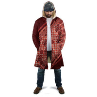 Hawaii Breadfruit Palaka Cloak Ulaula Maile Lei - Polynesian Pride