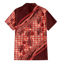 Hawaii Breadfruit Palaka Family Matching Mermaid Dress and Hawaiian Shirt Ulaula Maile Lei - Polynesian Pride