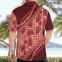 Hawaii Breadfruit Palaka Hawaiian Shirt Ulaula Maile Lei - Polynesian Pride