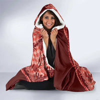 Hawaii Breadfruit Palaka Hooded Blanket Ulaula Maile Lei - Polynesian Pride