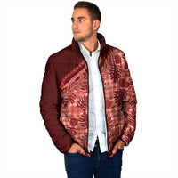 Hawaii Breadfruit Palaka Padded Jacket Ulaula Maile Lei - Polynesian Pride
