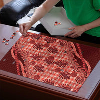 Hawaii Breadfruit Palaka Puzzle Ulaula Maile Lei - Polynesian Pride