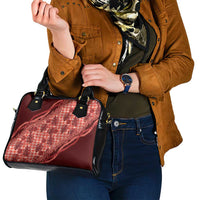 Hawaii Breadfruit Palaka Shoulder Handbag Ulaula Maile Lei - Polynesian Pride