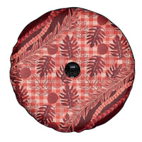 Hawaii Breadfruit Palaka Spare Tire Cover Ulaula Maile Lei - Polynesian Pride