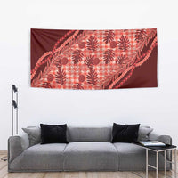 Hawaii Breadfruit Palaka Tapestry Ulaula Maile Lei - Polynesian Pride