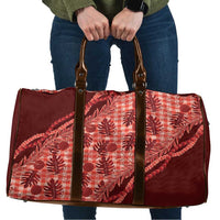 Hawaii Breadfruit Palaka Travel Bag Ulaula Maile Lei - Polynesian Pride