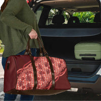 Hawaii Breadfruit Palaka Travel Bag Ulaula Maile Lei - Polynesian Pride