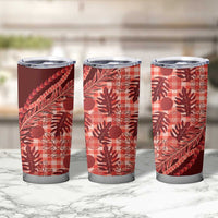 Hawaii Breadfruit Palaka Tumbler Cup Ulaula Maile Lei - Polynesian Pride