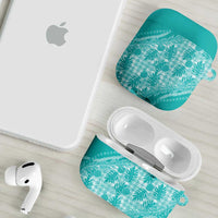 Hawaii Breadfruit Palaka AirPods Case Polu Opal Maile Lei - Polynesian Pride