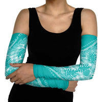 Hawaii Breadfruit Palaka Arm Sleeves Polu Opal Maile Lei - Polynesian Pride