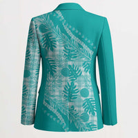 Hawaii Breadfruit Palaka Blazer Polu Opal Maile Lei - Polynesian Pride