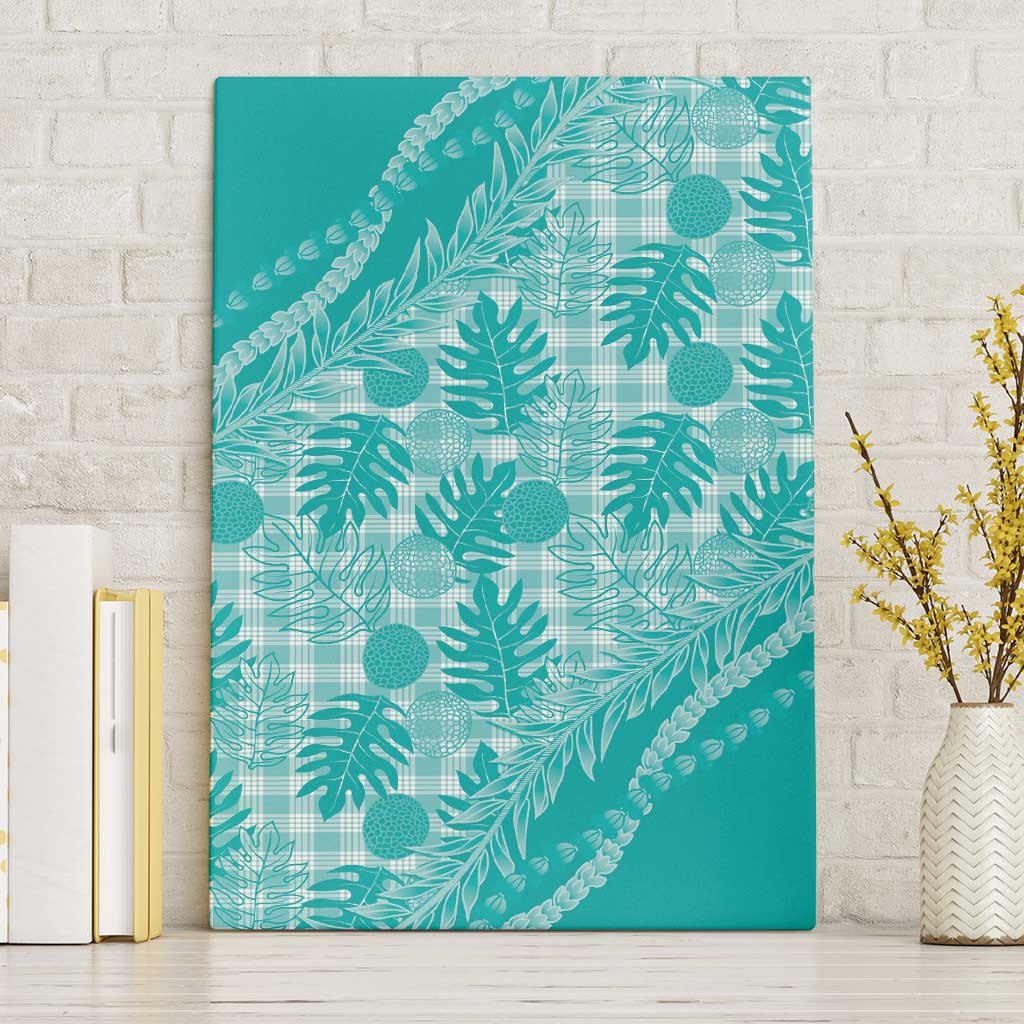 Hawaii Breadfruit Palaka Canvas Wall Art Polu Opal Maile Lei - Polynesian Pride