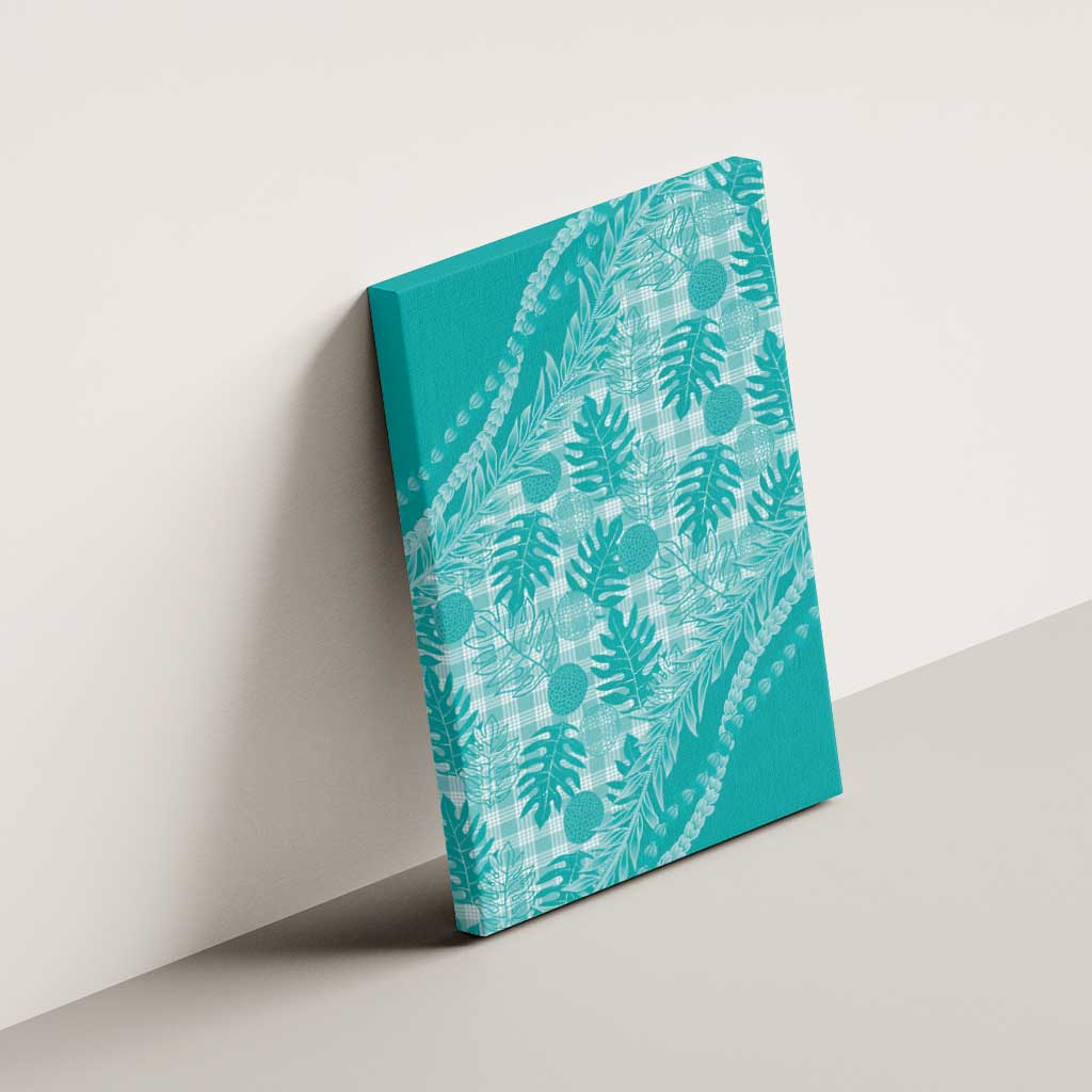 Hawaii Breadfruit Palaka Canvas Wall Art Polu Opal Maile Lei - Polynesian Pride